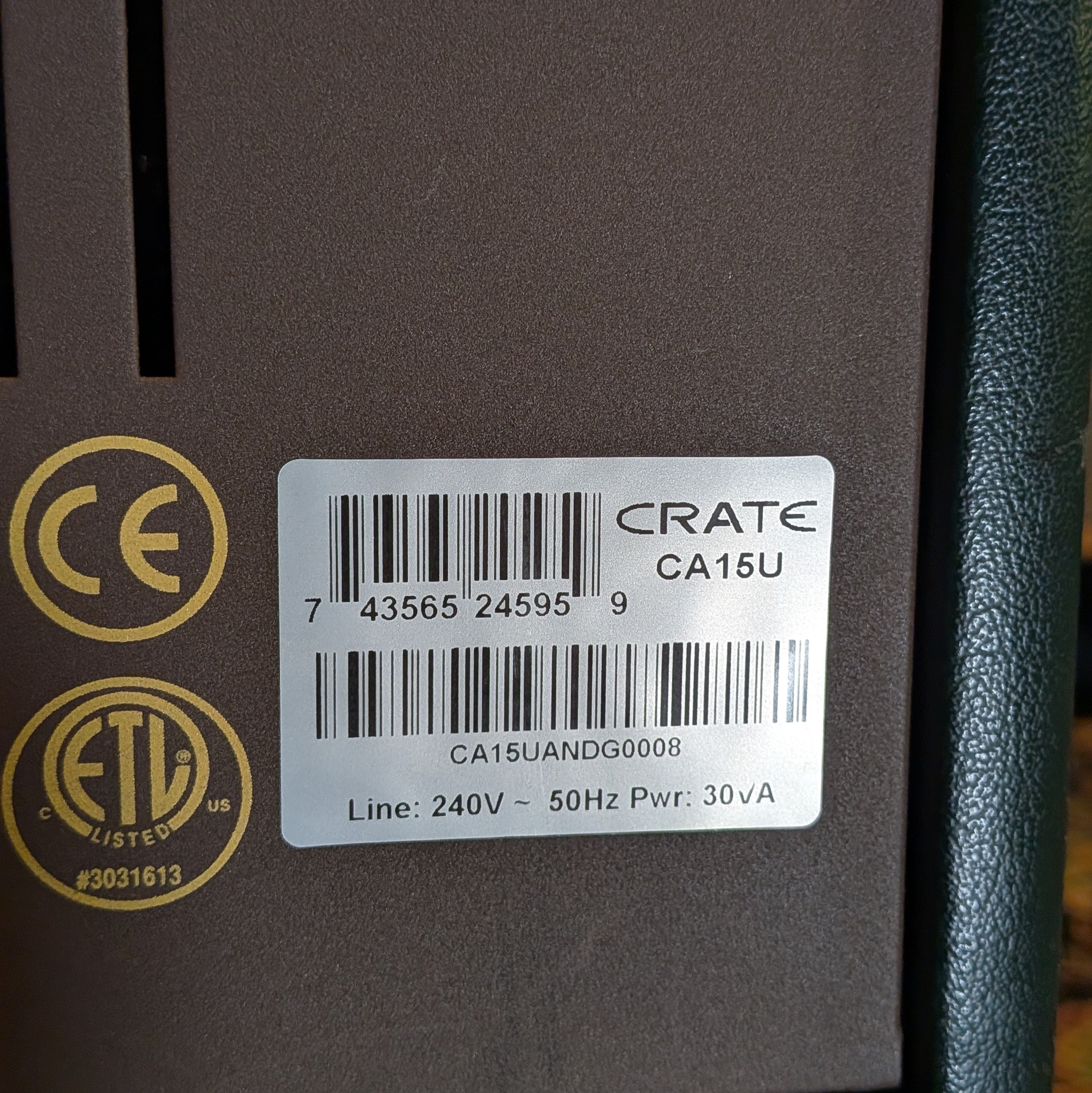 Crate Cimarron CA15 12-Watt 1x8" Acoustic Guitar Combo 2000s - Green