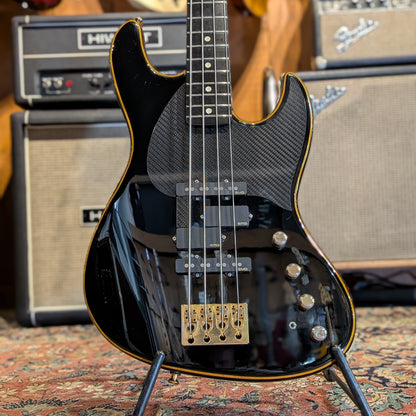 Partcaster Jazz Bass style, manche Status Graphite / corps Warmoth