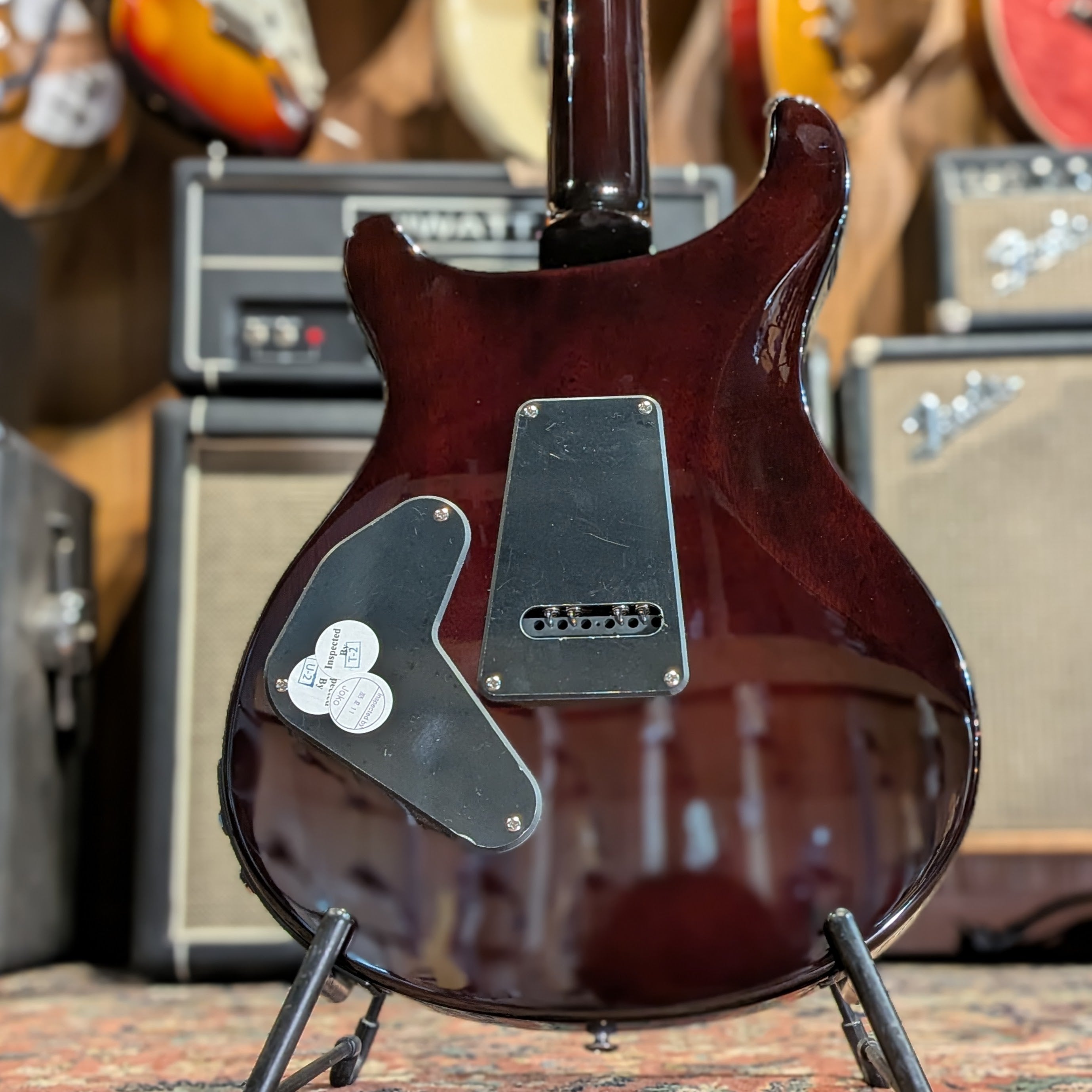 PRS SE Custom 24 Semi-Hollow Piezo 2025 - Orange Tiger Smokeburst