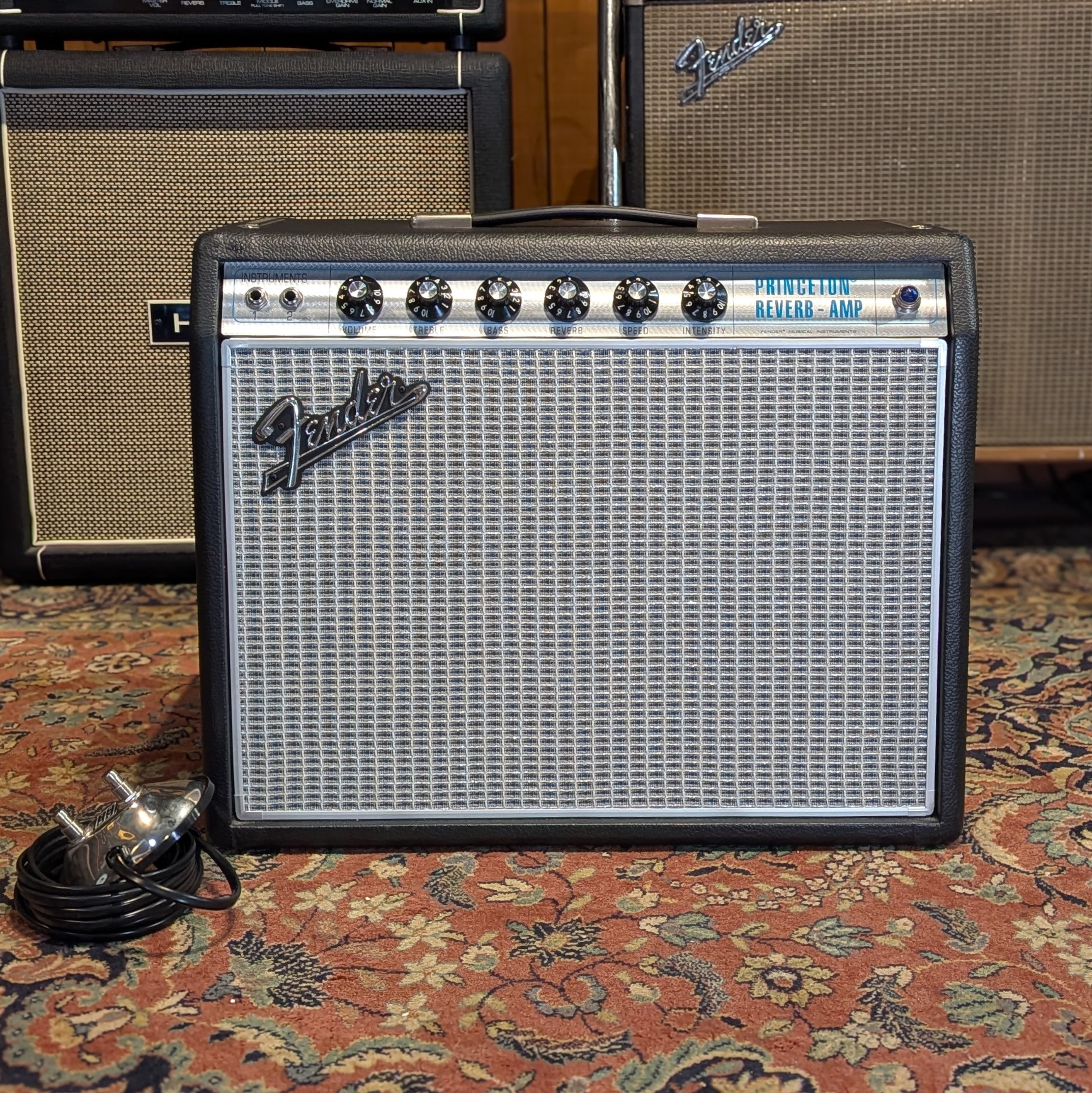 Fender '68 Custom Princeton Reverb-Amp 12-Watt 1x10" Guitar Combo - Black