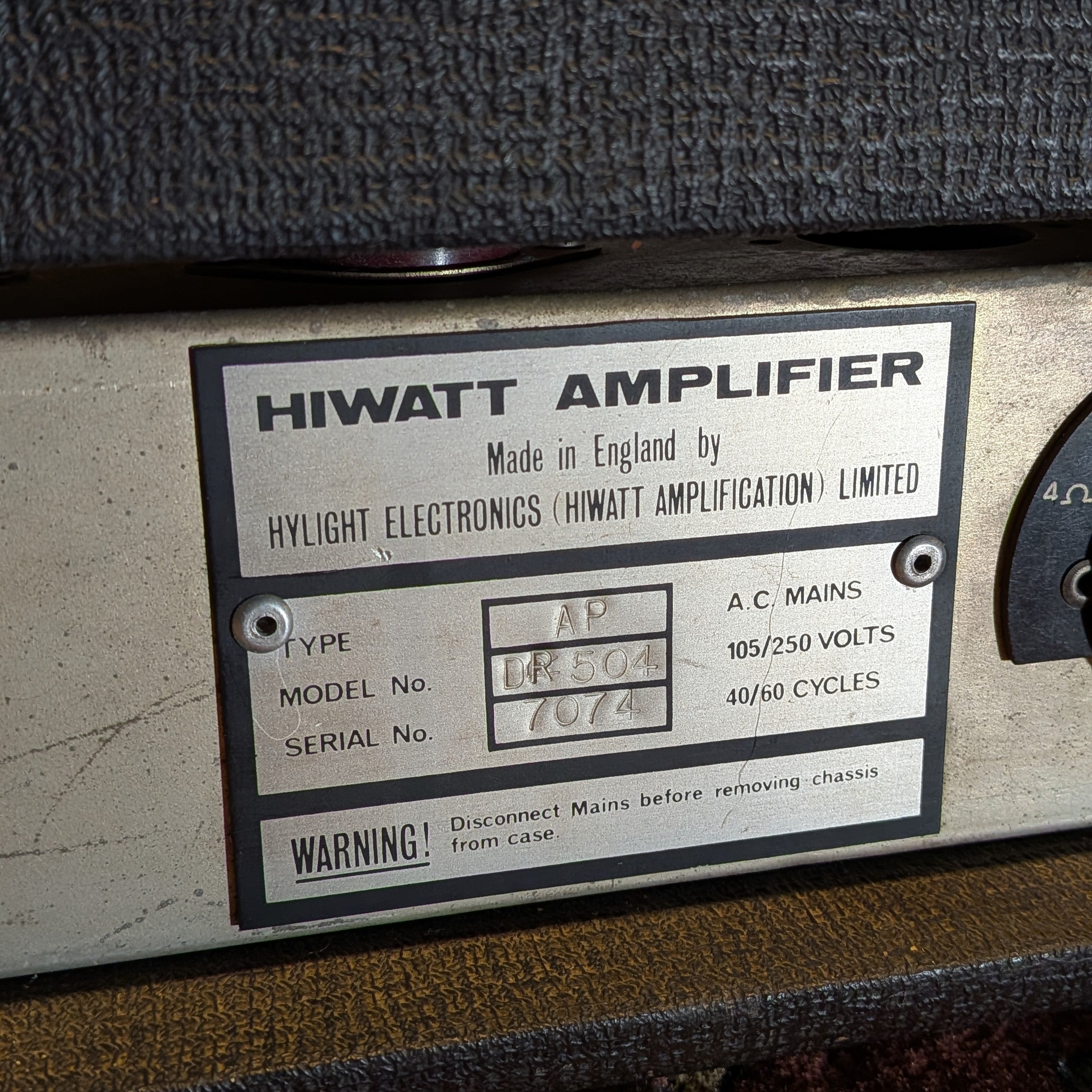 Hiwatt Custom 50 DR504 - 1974 - Black