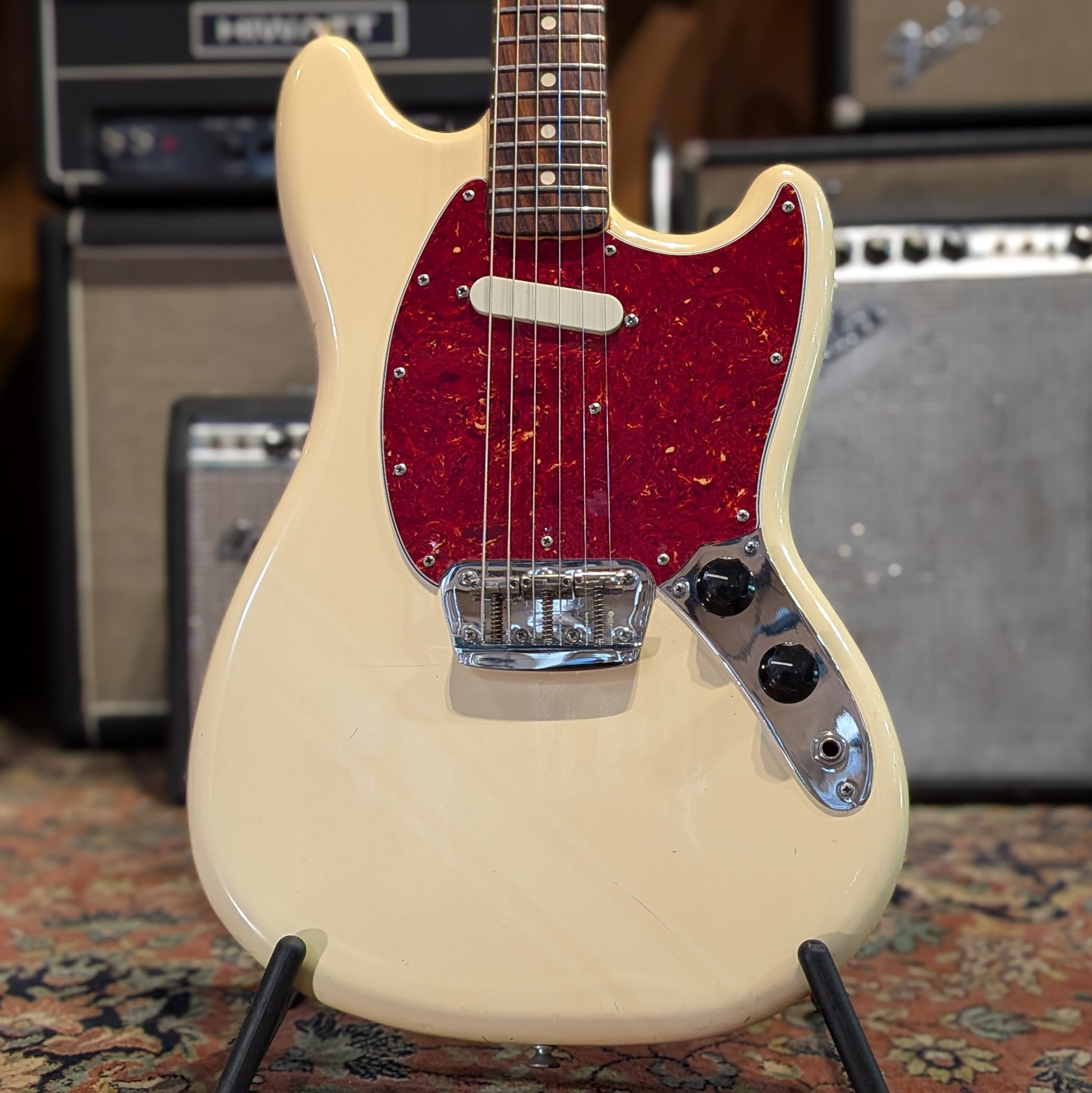 Fender Musicmaster with Rosewood Fretboard 1976 - Olympic White