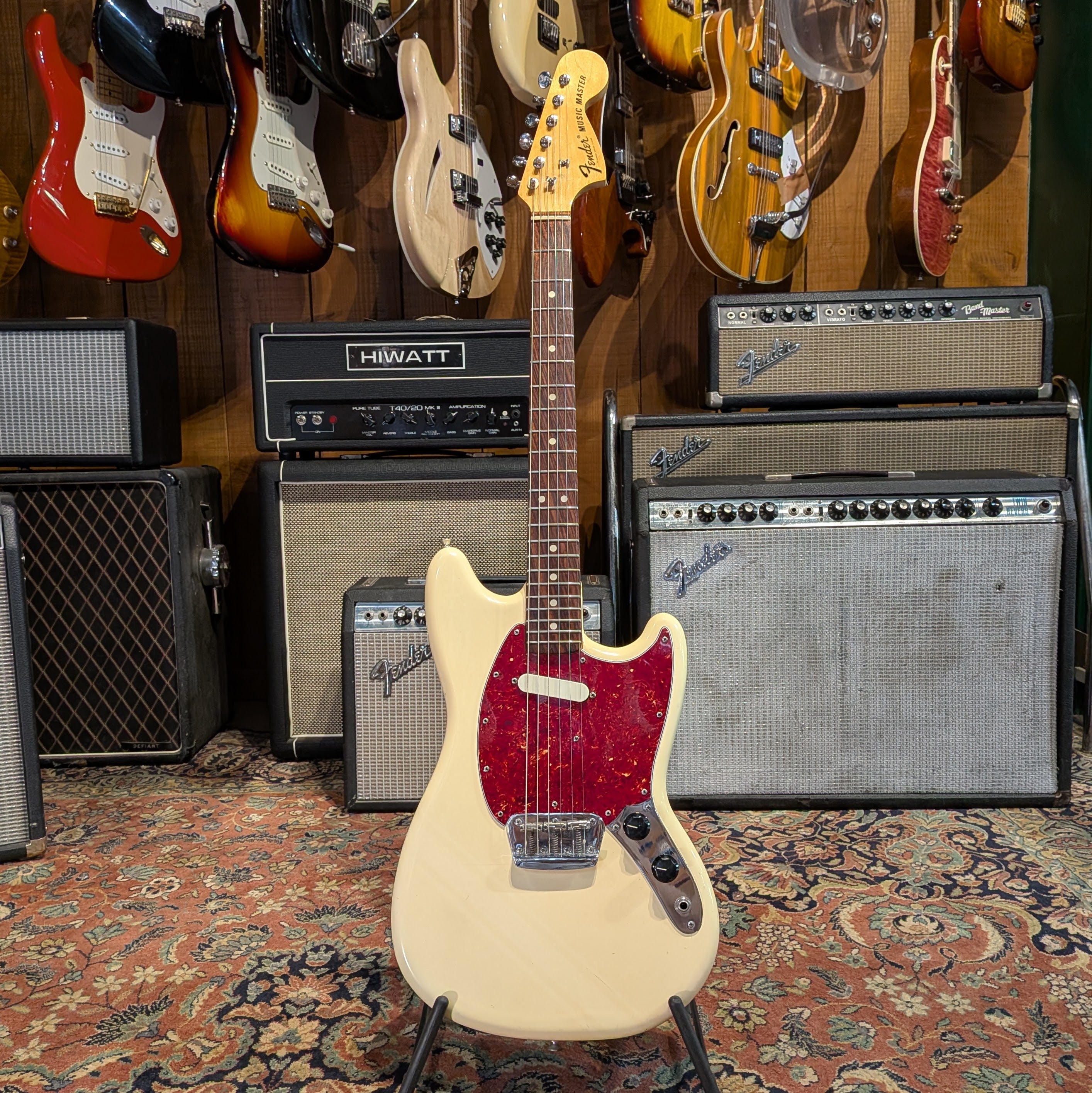 Fender Musicmaster with Rosewood Fretboard 1976 - Olympic White
