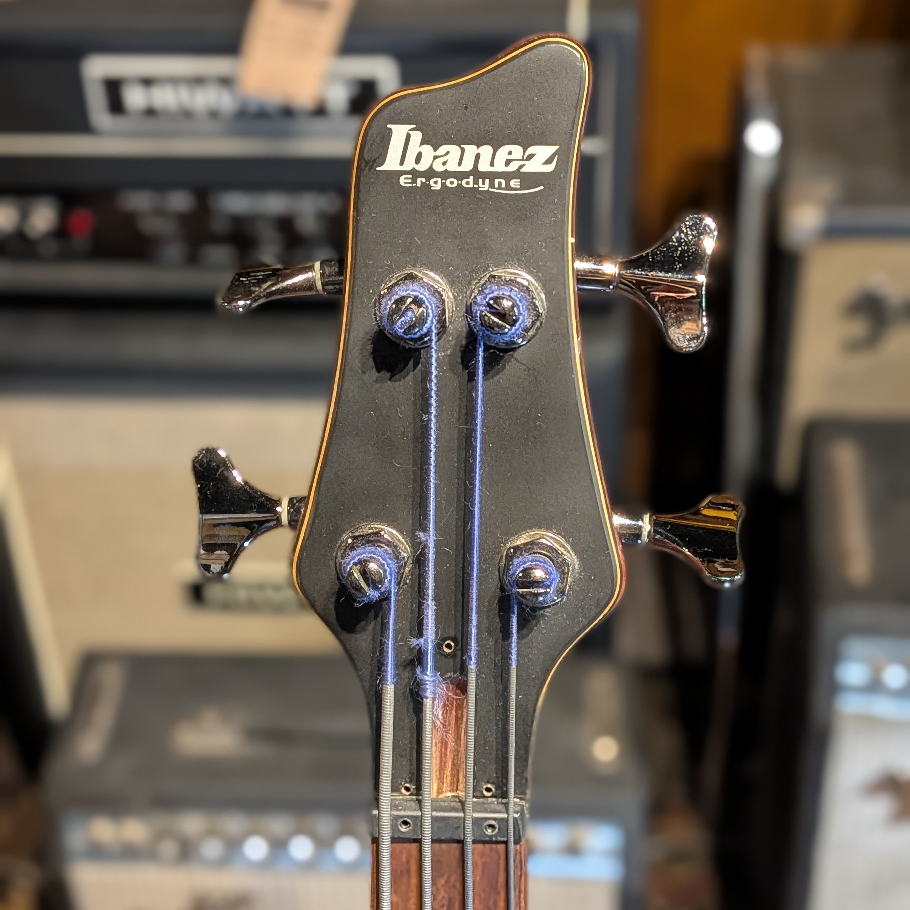 Ibanez EDB550-BKF Ergodyne Bass unfretted - Black Flat