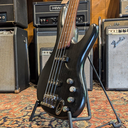 Ibanez EDB550-BKF Ergodyne Bass unfretted - Black Flat