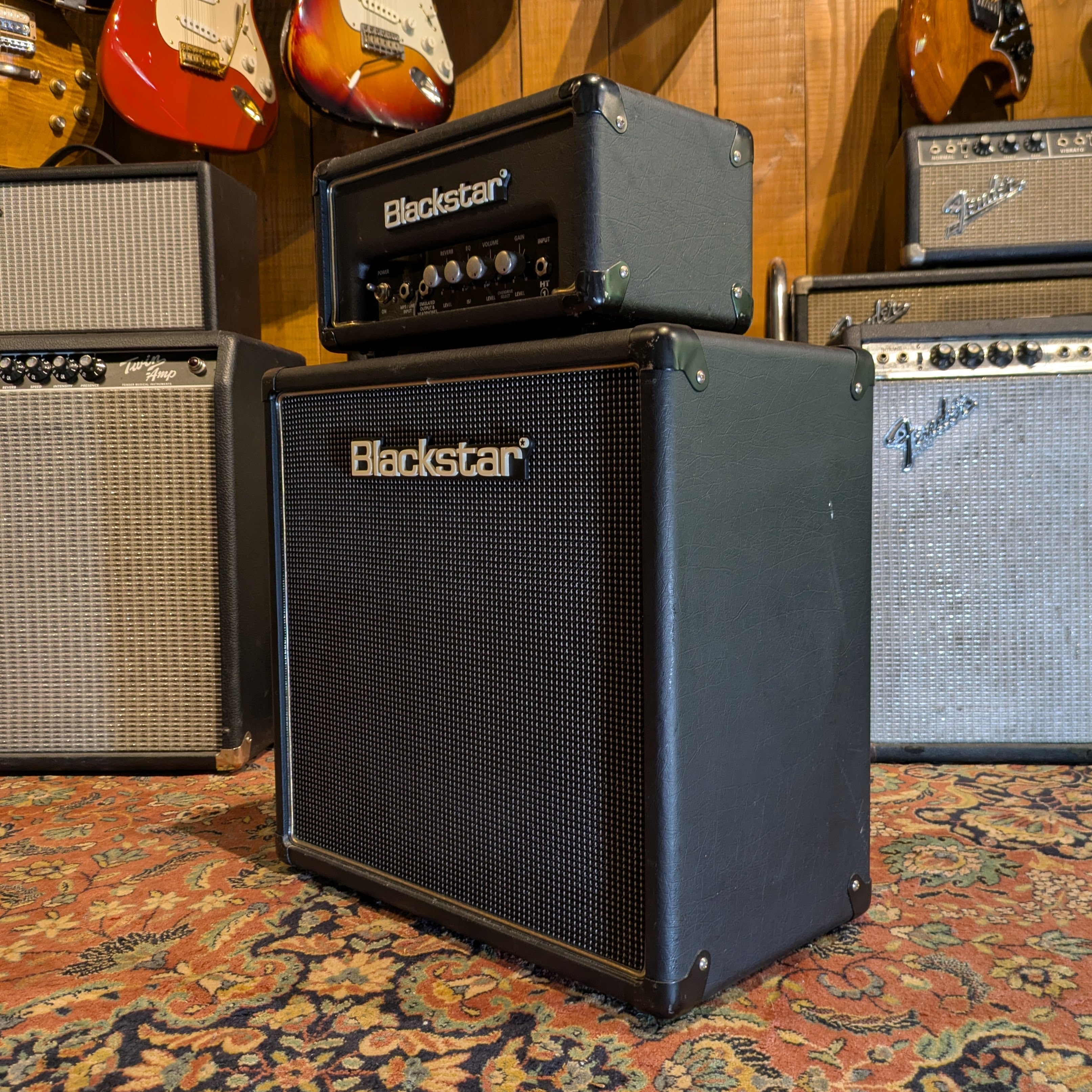Blackstar HT-1RH 1-Watt Guitar Amp Head + Blackstar HT-110 Cabinet
