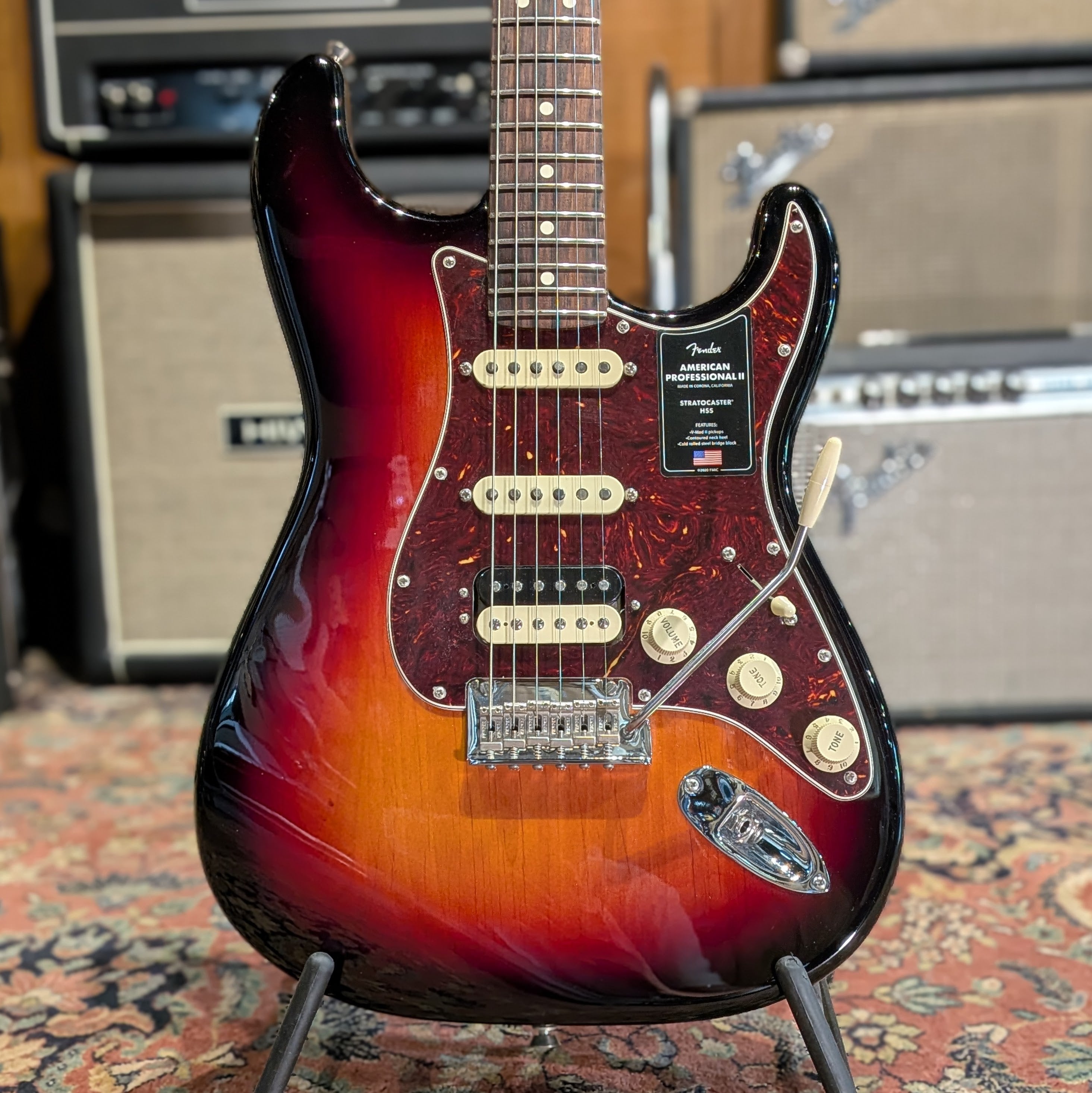 Fender American Professional II Stratocaster HSS with Rosewood Fretboard 2022 - 3-Color Sunburst