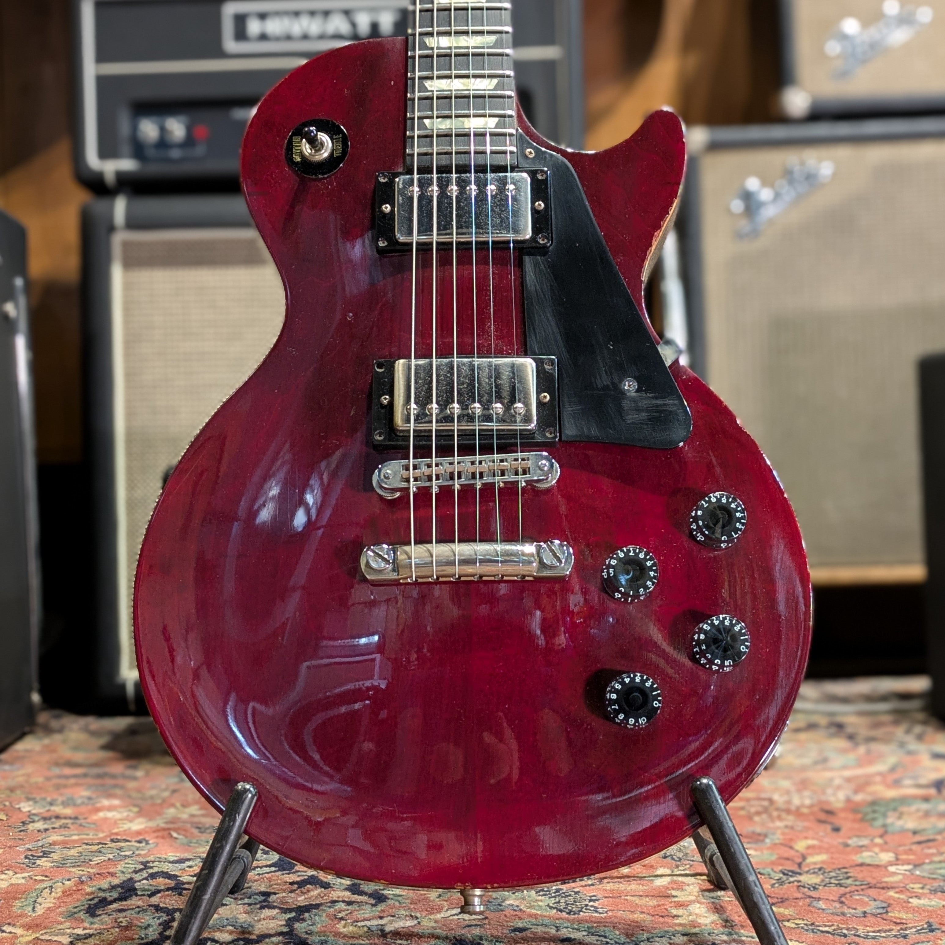 Gibson Les Paul Studio with Ebony Fretboard 1990 - Wine Red