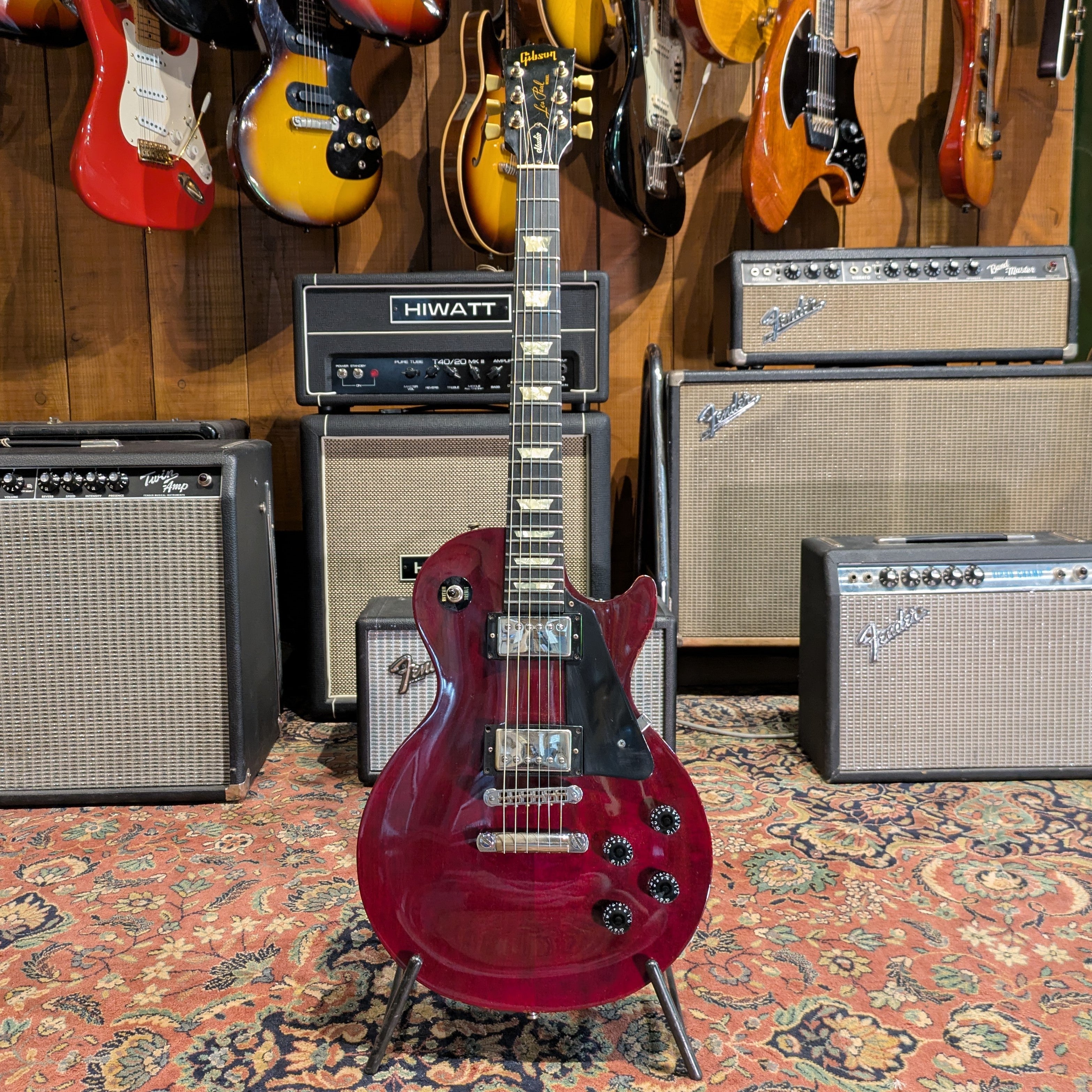Gibson Les Paul Studio with Ebony Fretboard 1990 - Wine Red