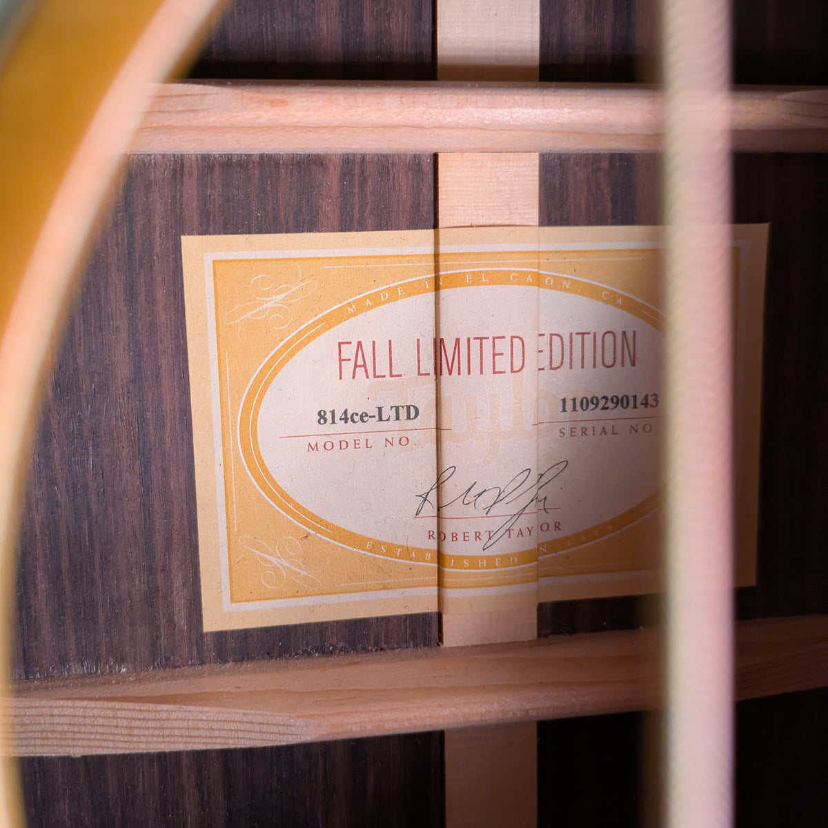 Taylor 814ce-LTD Fall Limited Edition 2010 - Natural