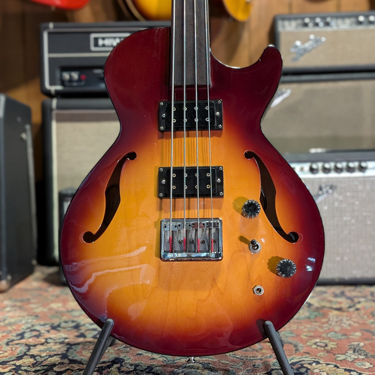 Ibanez YAB-50AV Custom Shop - Fretless Bass 90's - Sunburst