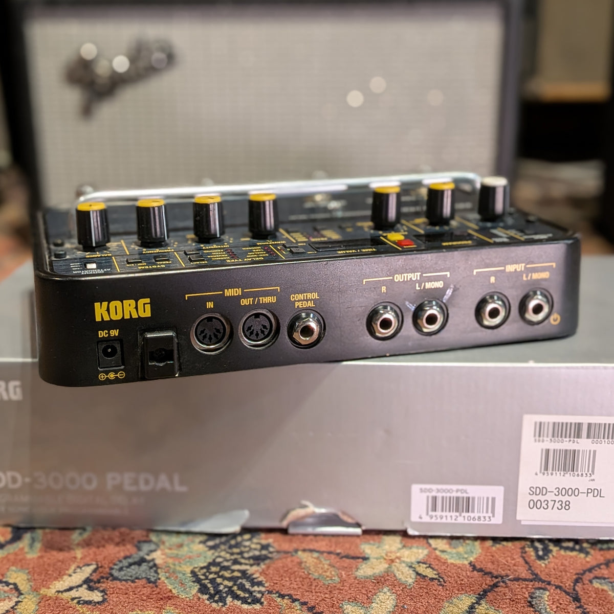 Korg SDD-3000-PDL Programmable Digital Delay Pedal - Black