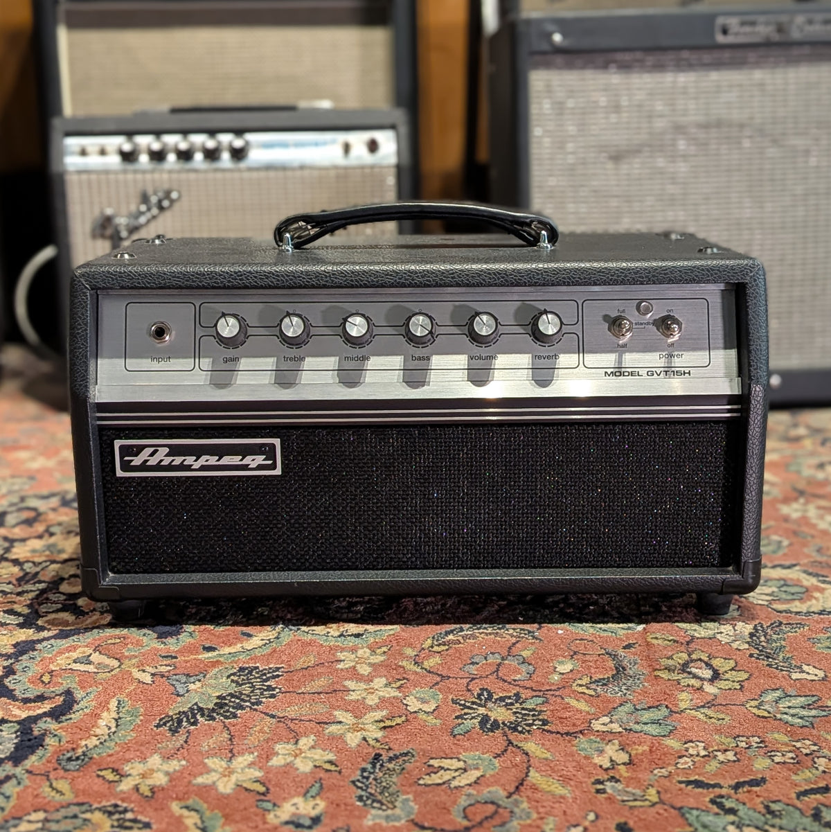 Ampeg Model GVT15H 15-Watt Tube Guitar Amp Head - Black