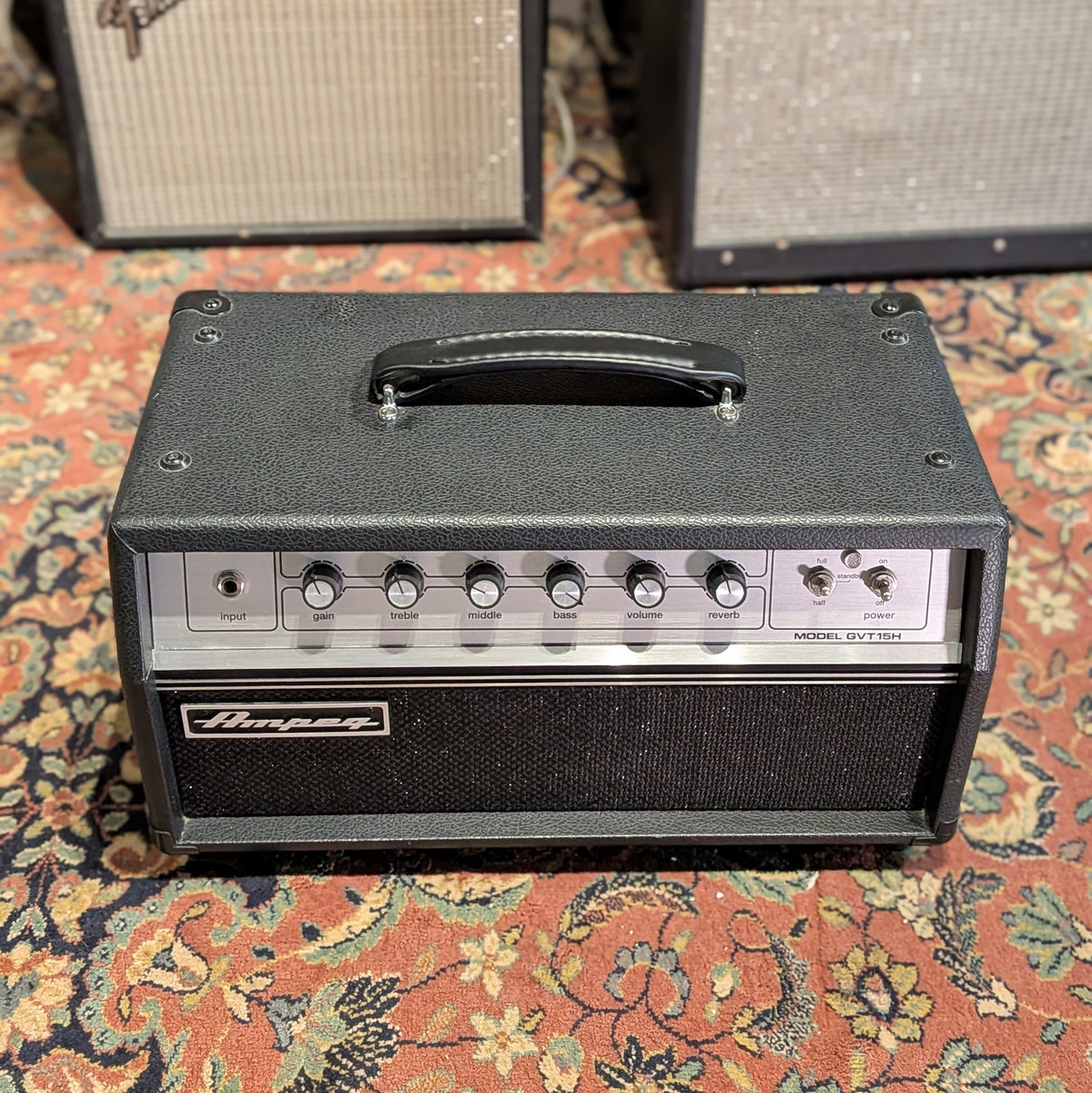 Ampeg Model GVT15H 15-Watt Tube Guitar Amp Head - Black