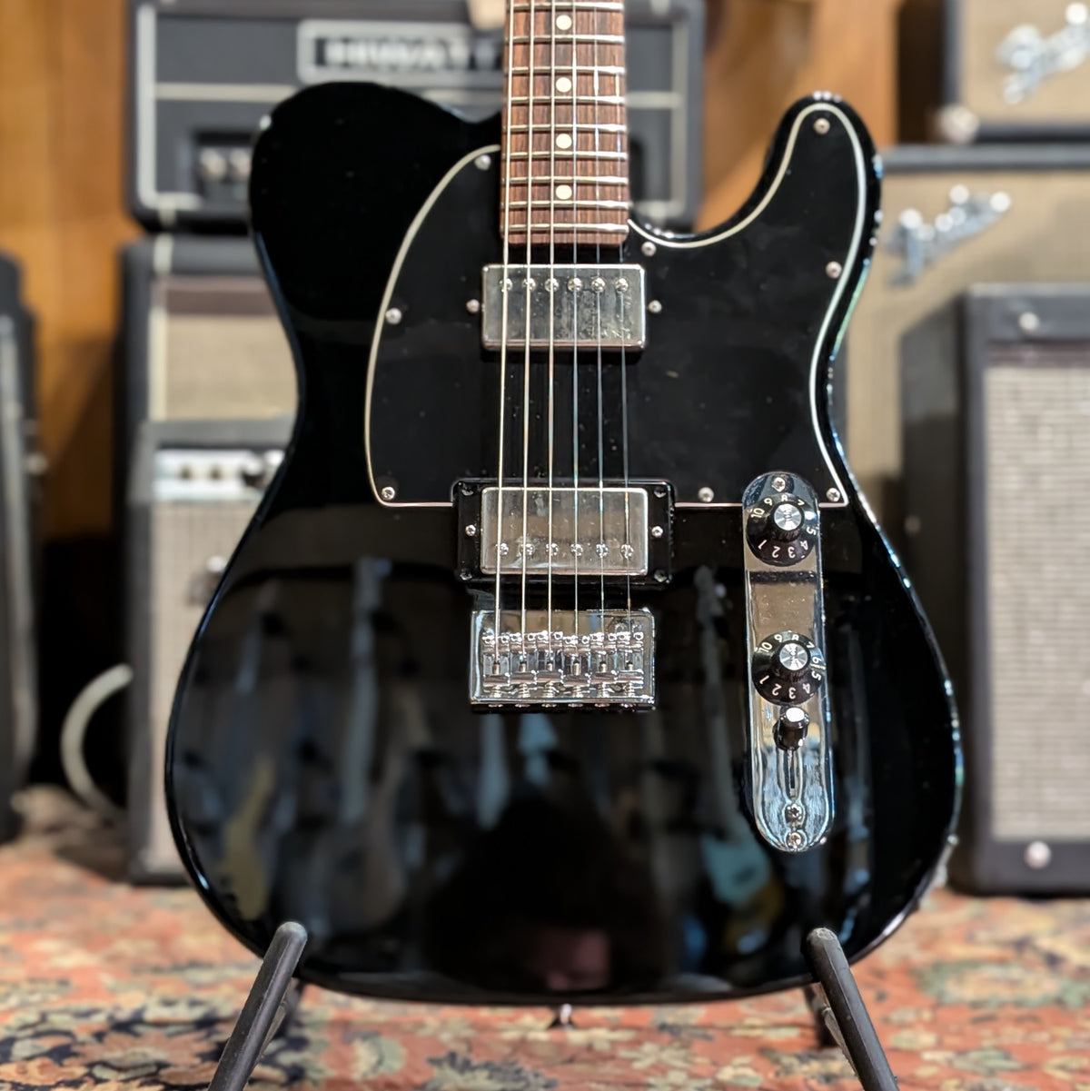 Fender Blacktop Telecaster HH with Rosewood Fretboard 2014 - Black