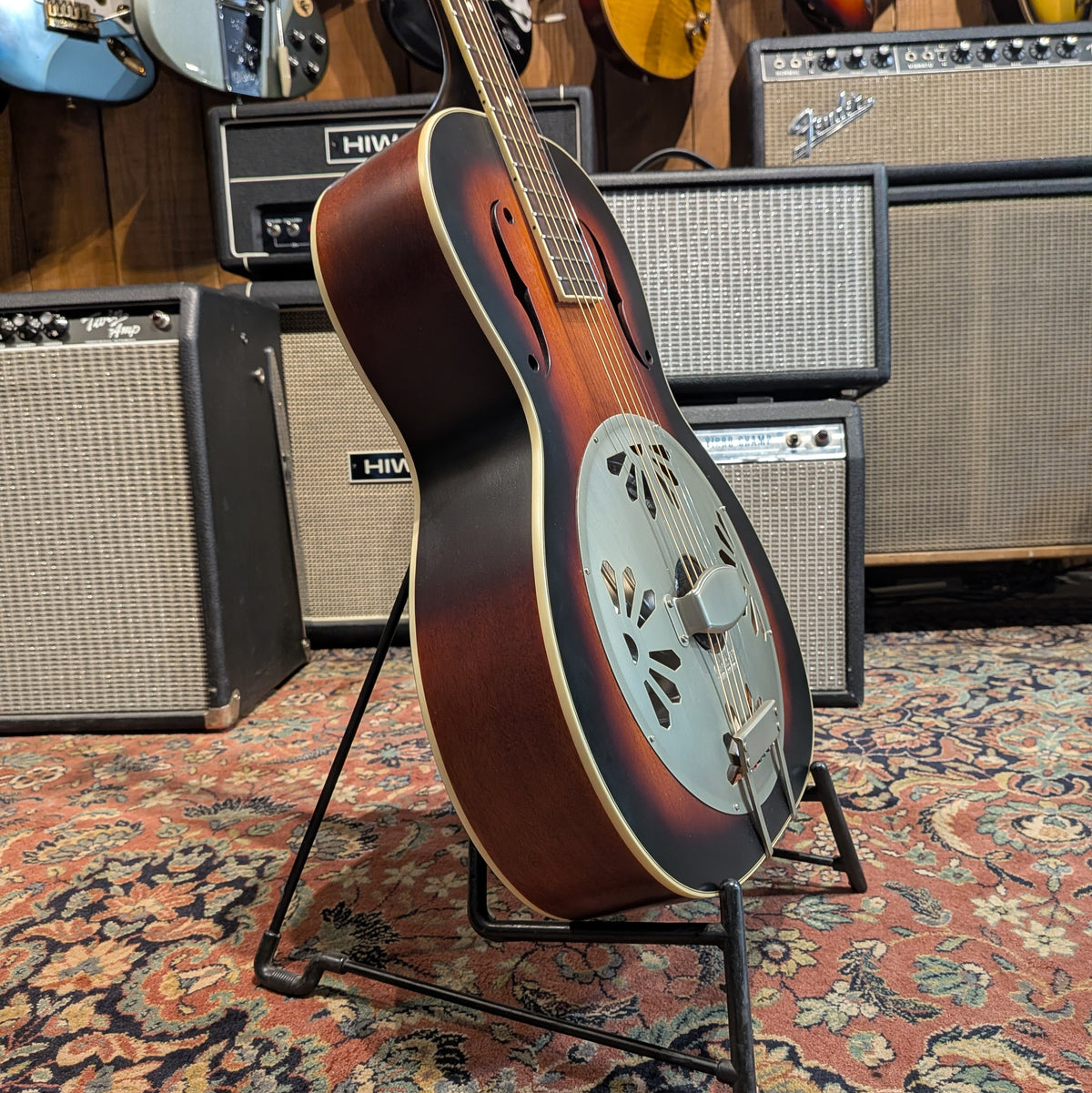 Gretsch G9240 Alligator Round-Neck Mahogany Body Biscuit Cone Resonator Guitar 2010s - 2-Color Sunburst