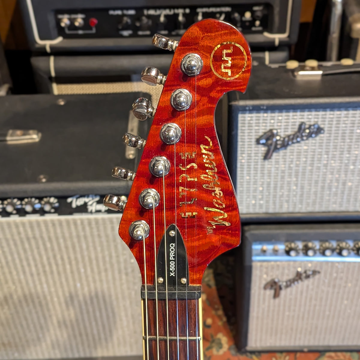 Washburn X-500 PROQ - Quilted Cognac Burst