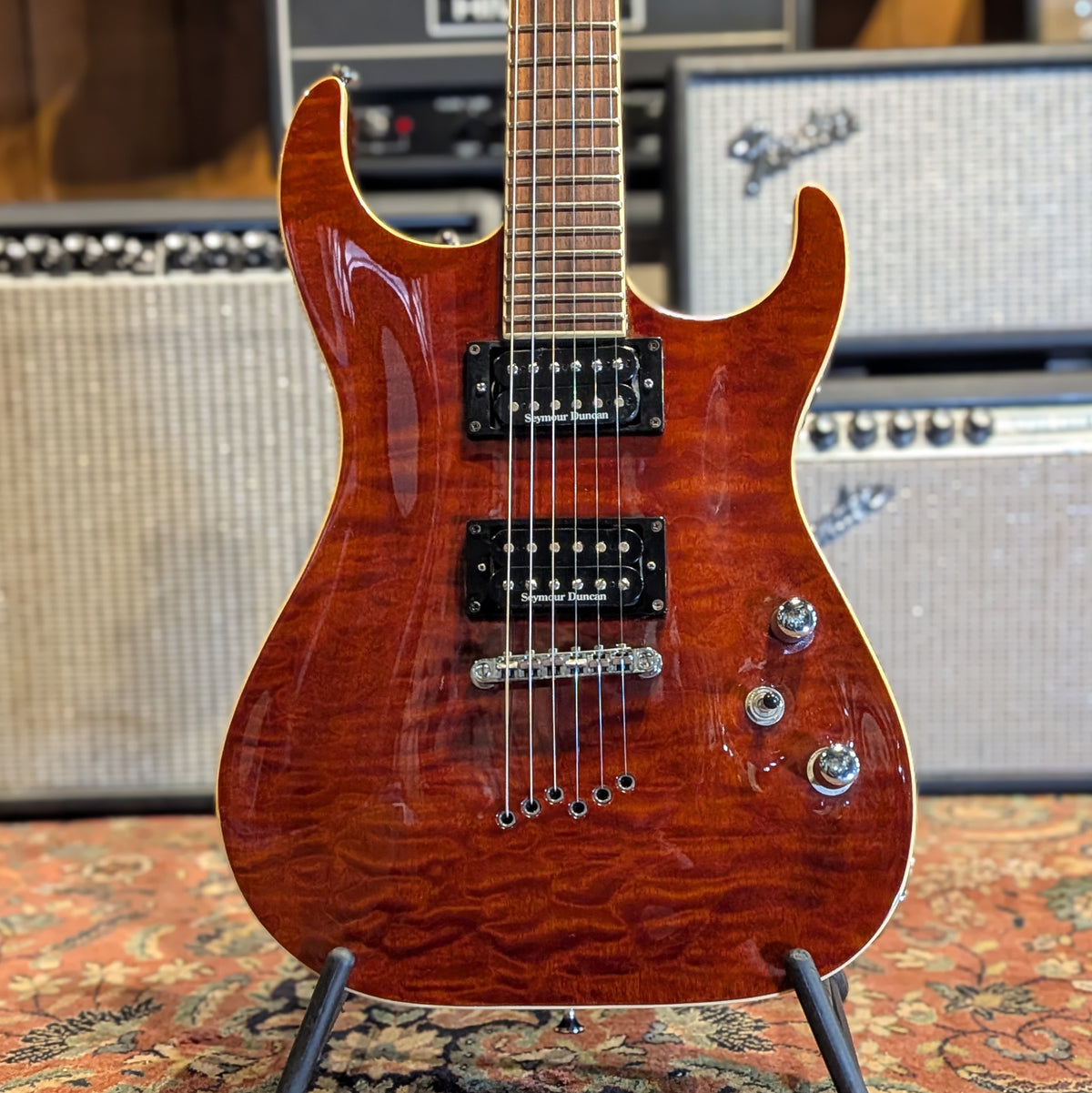 Washburn X-500 PROQ - Quilted Cognac Burst