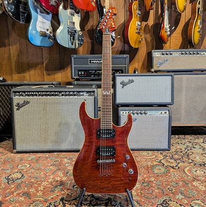 Washburn X-500 PROQ - Quilted Cognac Burst