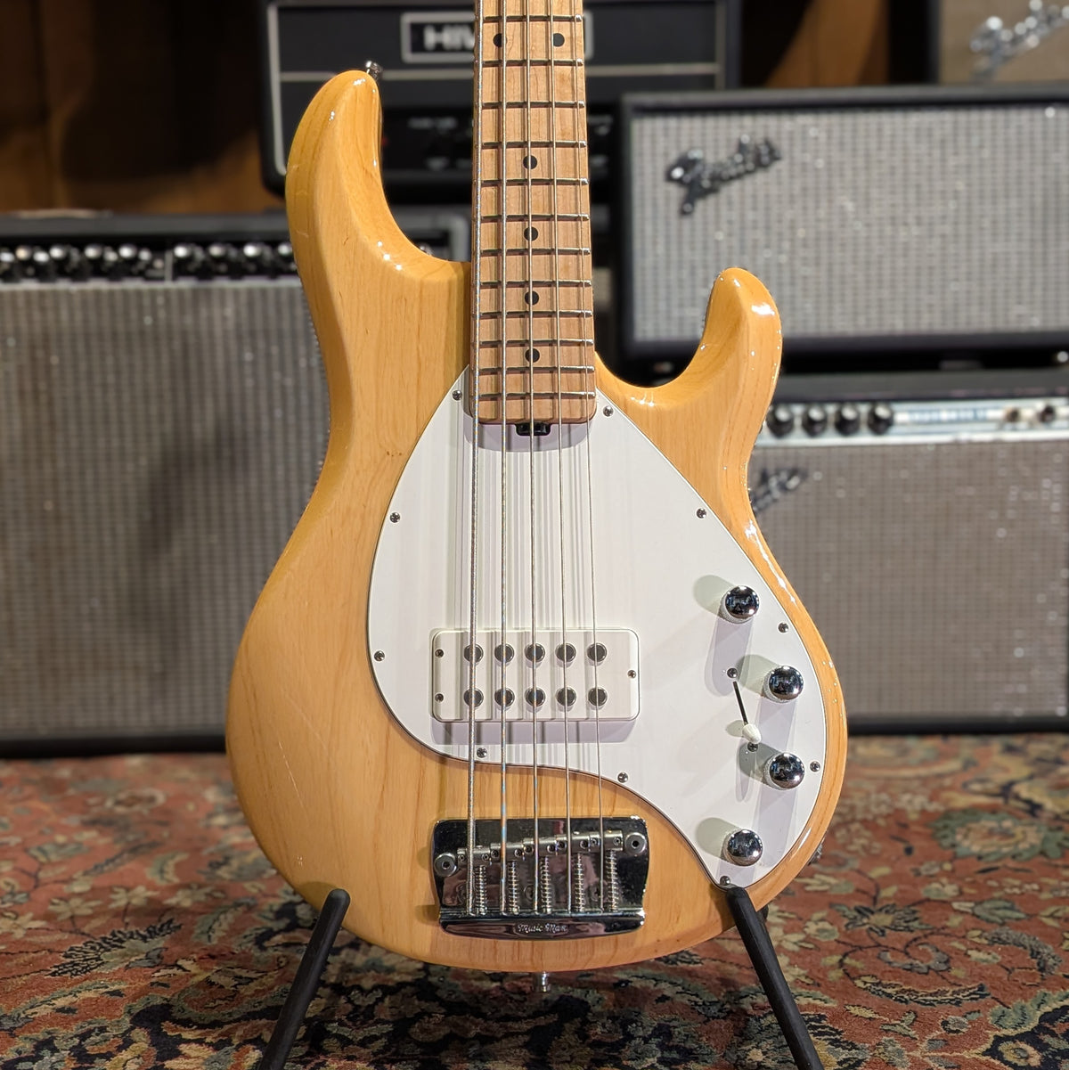 Ernie Ball Music Man StingRay 5 H with Maple Fretboard 2006 - Natural Gloss