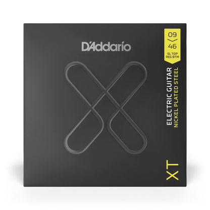 D'Addario XT Electric Nickel Plated Steel, Super Light Top/Regular Bottom, 09-46