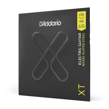 D'Addario XT Electric Nickel Plated Steel, Super Light Top/Regular Bottom, 09-46