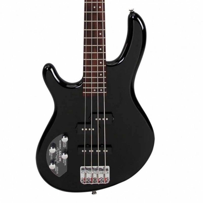 Cort Basse Électrique ACT4PG-BK Action Plus Gaucher Noir