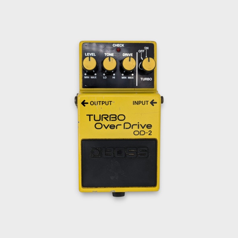Boss OD-2 Turbo OverDrive (Black Label) - Yellow