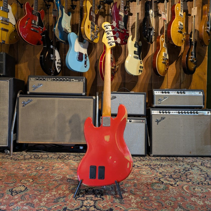 Fender Road Worn '60s Jazz Bass 2009 - Fiesta Red - with Preamp OB3