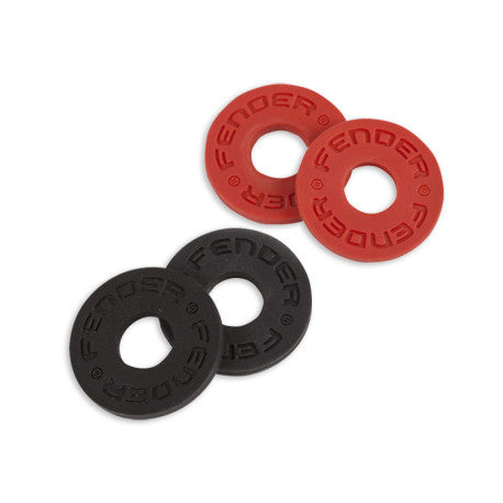 FENDER STRAP BLOCKS BLACK/RED (4pcs)