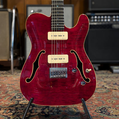 Harley Benton TE-90QM Trans Red