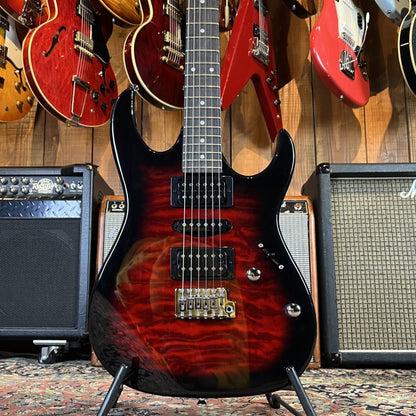 Ibanez GRX70QA-TRB Gio RX Series - Transparent Red Burst