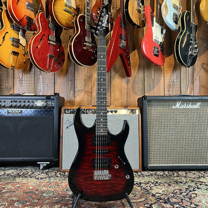 Ibanez GRX70QA-TRB Gio RX Series - Transparent Red Burst