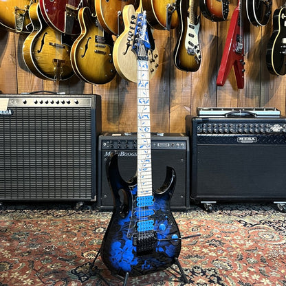 Ibanez Steve Vai JEM77P Blue Floral Pattern