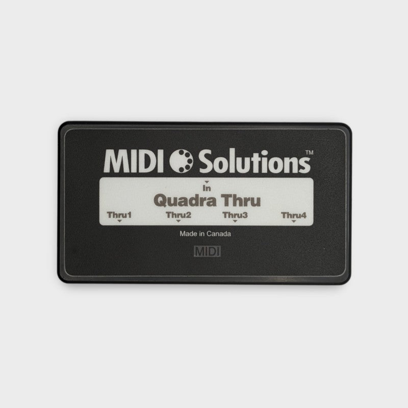 MIDI Solutions Quadra Thru 4 Output MIDI Thru Box