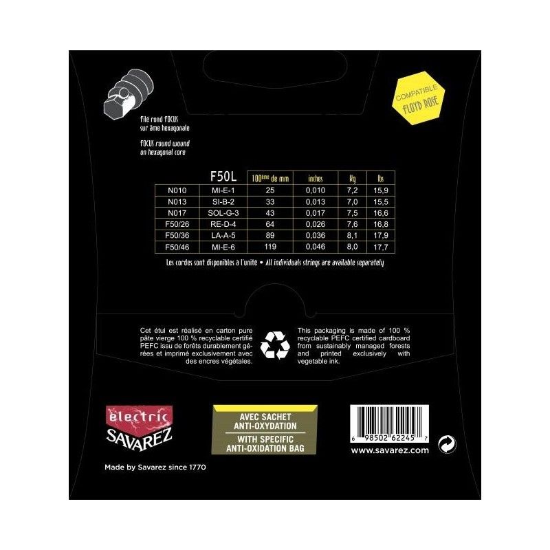 Savarez Focus Guitare Électrique 10-46