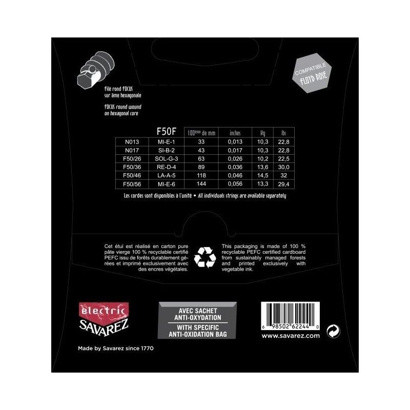Savarez Focus Guitare Électrique 13-56