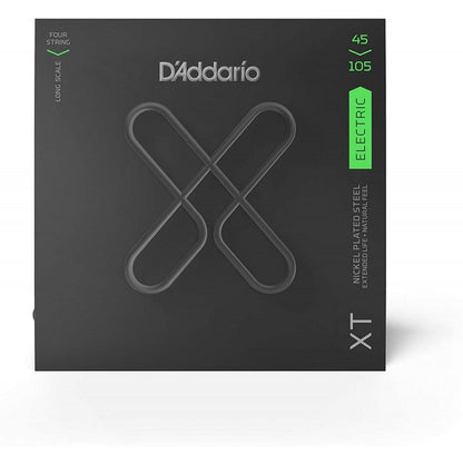 D'ADDARIO XT BASS NICKEL PLATED STEEL, LIGHT TOP/MEDIUM BOTTOM, LONG SCALE, 45-105